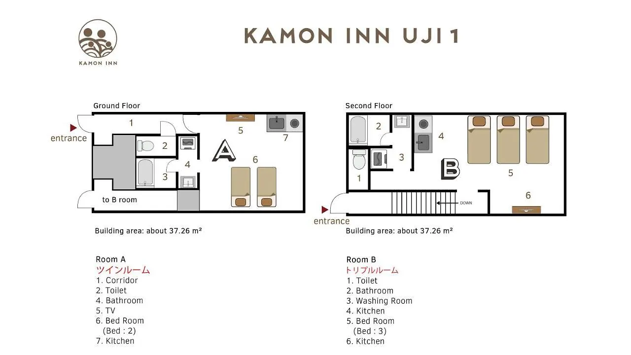 Kamon Inn Uji1 カモンイン 宇治1 Κιότο Πανσιόν